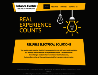 relianceelectricinc.com screenshot