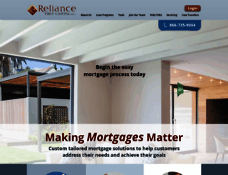 reliancefirstcapital.com screenshot