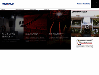 reliancemediaworks.com screenshot
