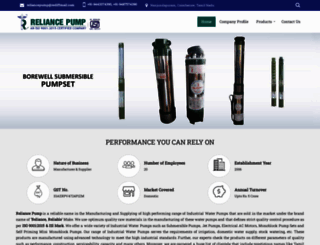 reliancepump.com screenshot