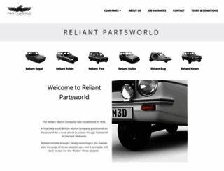 reliantpartsworld.co.uk screenshot