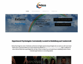 relievepsychology.com.au screenshot