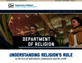 religion.columbian.gwu.edu screenshot