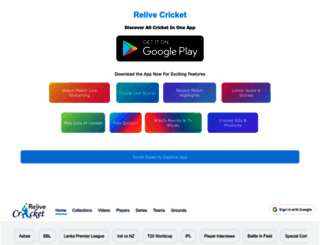 relive.cricket screenshot