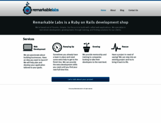 remarkablelabs.com screenshot