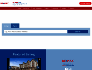 remaxfirstcalgary.ca screenshot