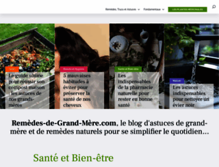 remedes-de-grand-mere.com screenshot