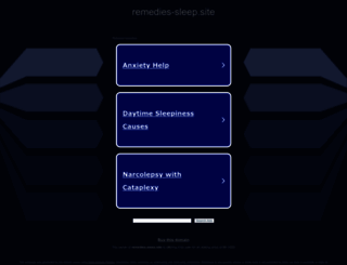 remedies-sleep.site screenshot