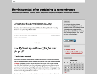 reminiscential.wordpress.com screenshot