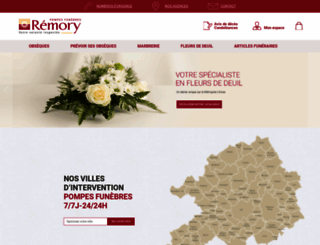 remory-pompes-funebres.com screenshot
