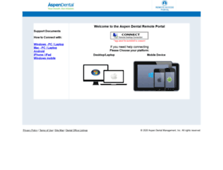 remote.aspendental.com screenshot