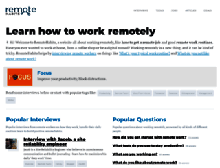 remotehabits.com screenshot