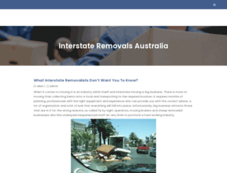 removals-interstate.com.au screenshot