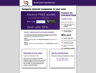 removalsquotations.co.uk screenshot
