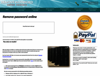 remove-password.com screenshot