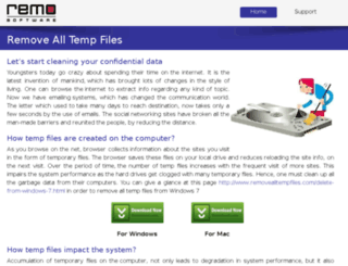removealltempfiles.com screenshot