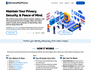 removemyphone.com screenshot