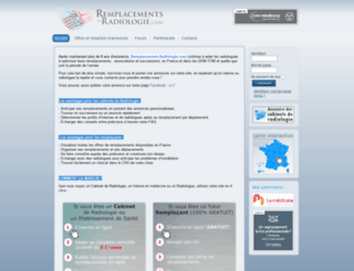 remplacements-radiologie.com screenshot