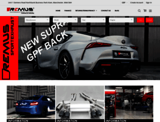 remus-exhaust.com screenshot