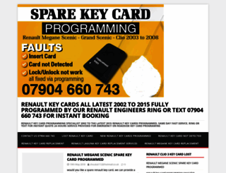 renault-megane-key-card.co.uk screenshot