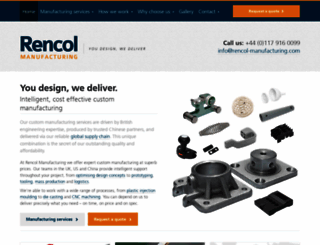rencol-manufacturing.com screenshot
