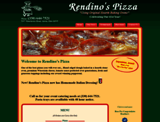 rendinospizza.com screenshot