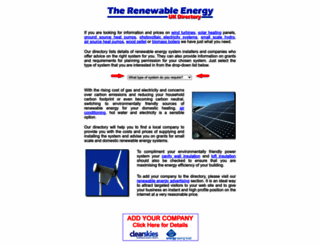 renewable-energy-directory.co.uk screenshot