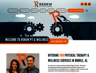 renewphysiotherapy.com screenshot