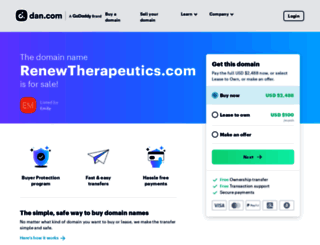 renewtherapeutics.com screenshot