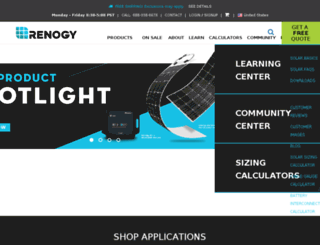 renogy-store.com screenshot