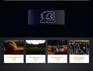 renomustangsbaseball.com screenshot