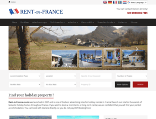 rent-in-france.co.uk screenshot