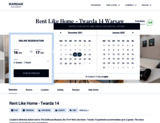 rent-like-home-twarda-14.hotel-warsaw.net screenshot