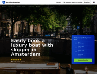 rentaboatamsterdam.com screenshot