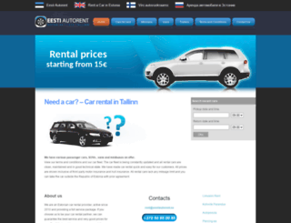 rentacar-estonia.ee screenshot