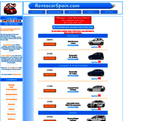 rentacarspain.com screenshot