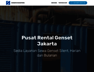 rentalgenset.co.id screenshot