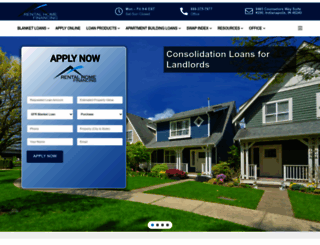 rentalhomefinancing.com screenshot