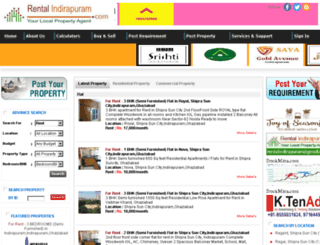 rentalindirapuram.com screenshot