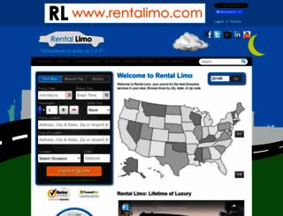 rentallimo.com screenshot