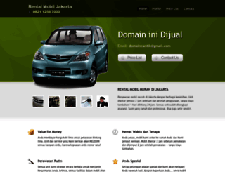 rentalmobiljakarta.com screenshot