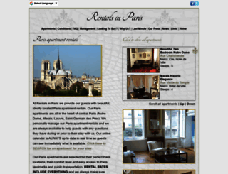 rentals-paris.com screenshot