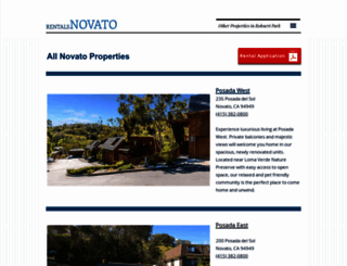 rentalsnovato.com screenshot