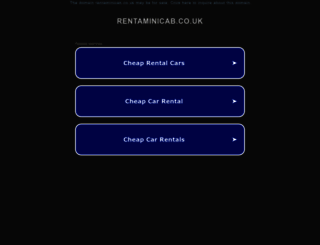 rentaminicab.co.uk screenshot