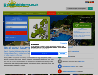rentamobilehome.co.uk screenshot