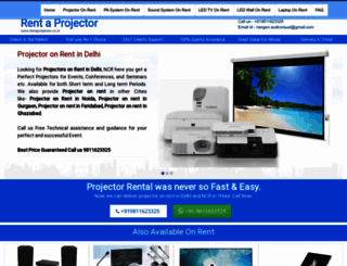 rentaprojector.co.in screenshot