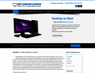 rentcomputerlucknow.com screenshot
