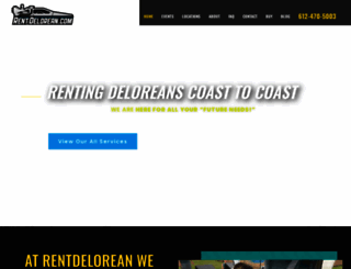 rentdelorean.com screenshot