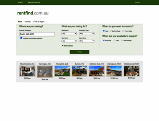 rentfind.com.au screenshot