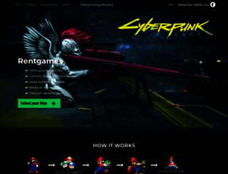 rentgames.in screenshot